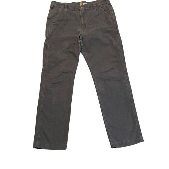 Carhartt Gray Relaxed Fit Utility Work Pants Men Size 36x32 - Picture 3 of 11